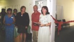 GRAND OPENING CCA in 2005: Zoila Prez, Myriam Esguerra, Bev Bakka (United Way), JP Melville (OCISO), Erenia H. Oliver